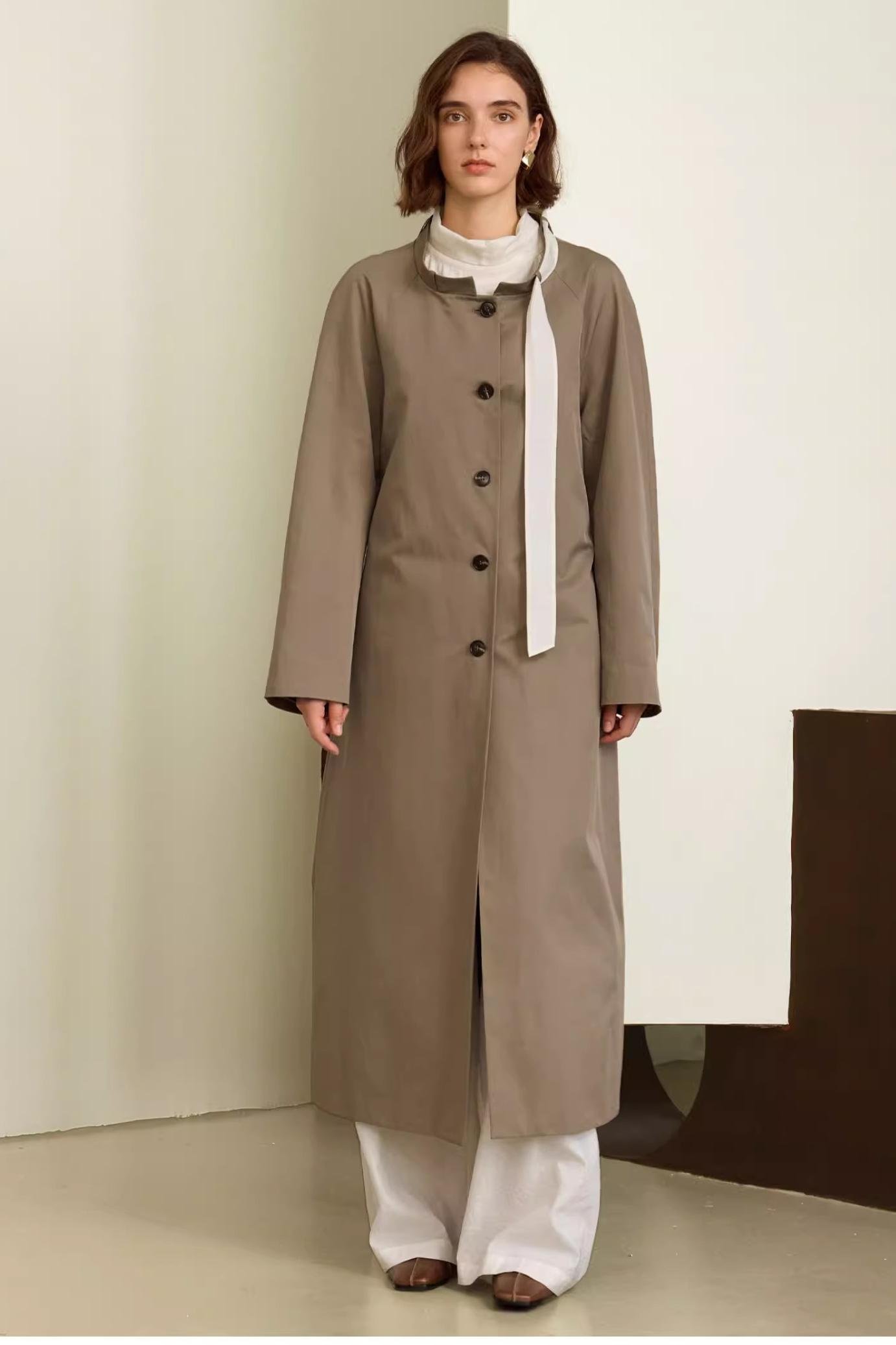 MID-LENGTH TRENCH COAT