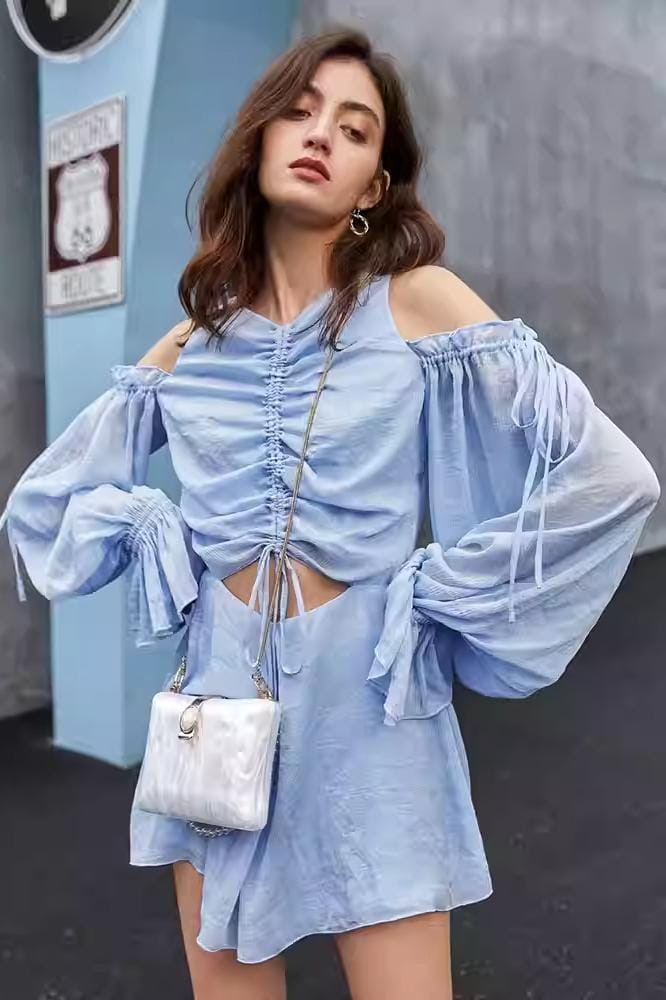 LANTERN SLEEVE JUMPSUIT