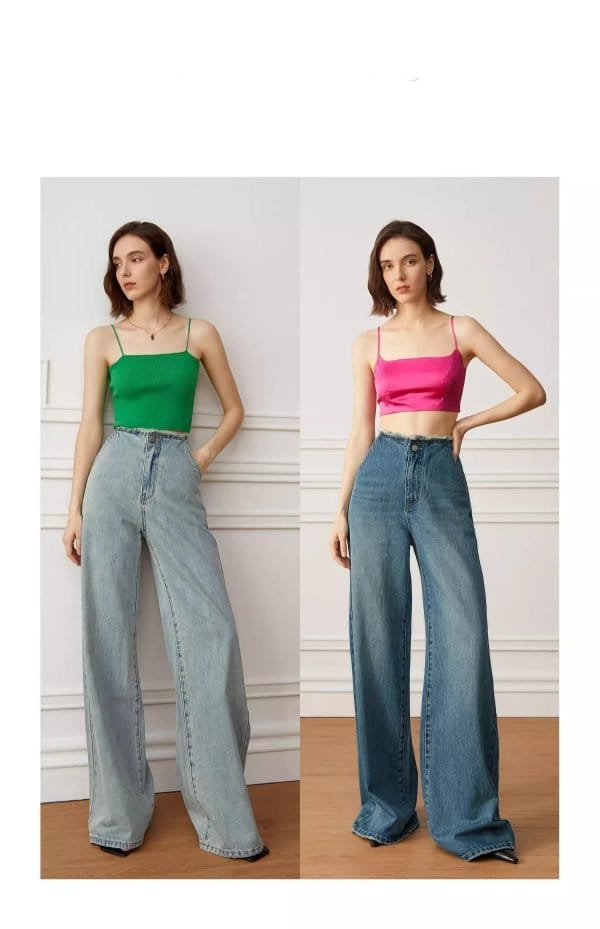 HIGH-WAISTED JEANS - 图片 8