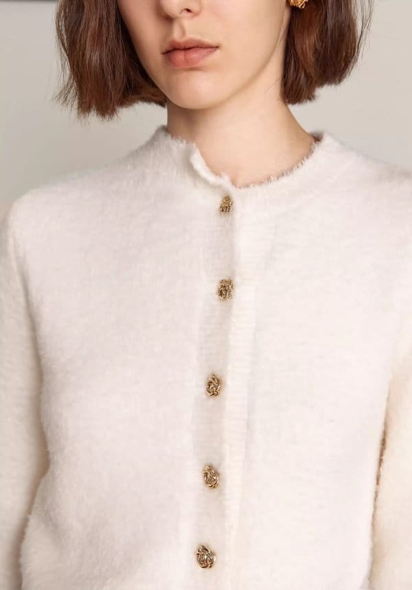 IRREGULAR WHITE SWEATER - 图片 7