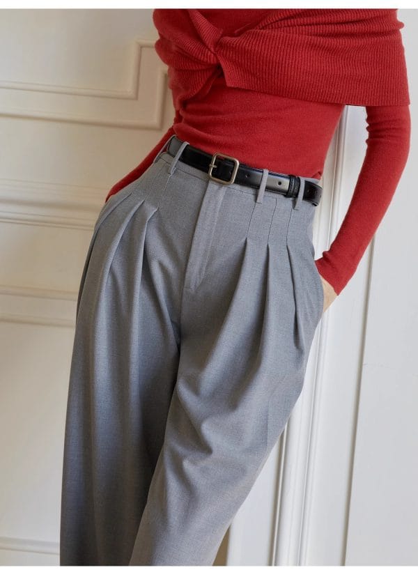 HIGH-WAISTED LOOSE PANTS - 图片 7