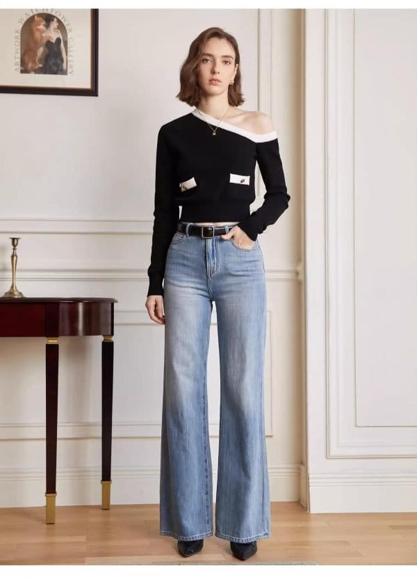 ONE-SHOULDER SWEATER - 图片 6