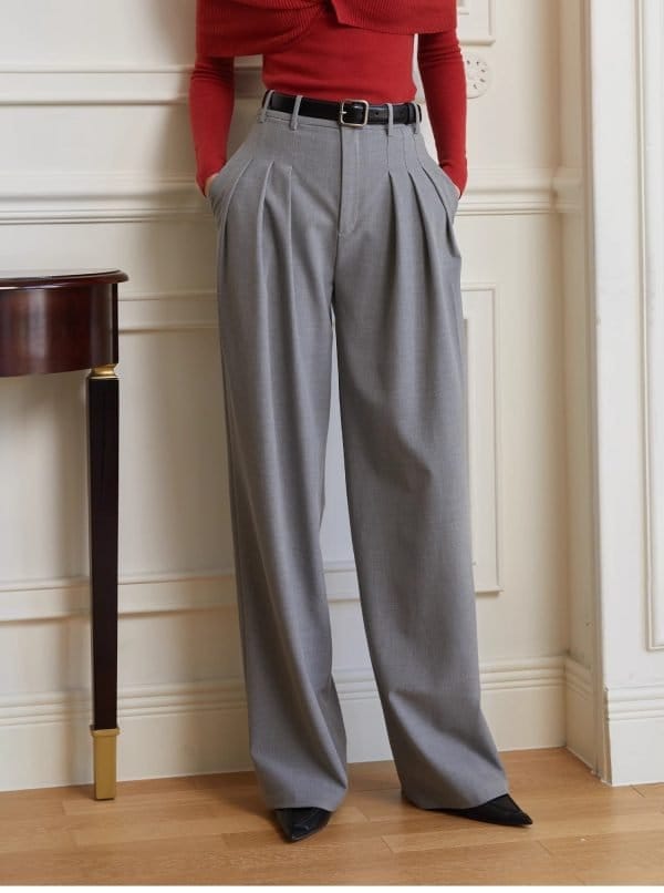 HIGH-WAISTED LOOSE PANTS - 图片 8