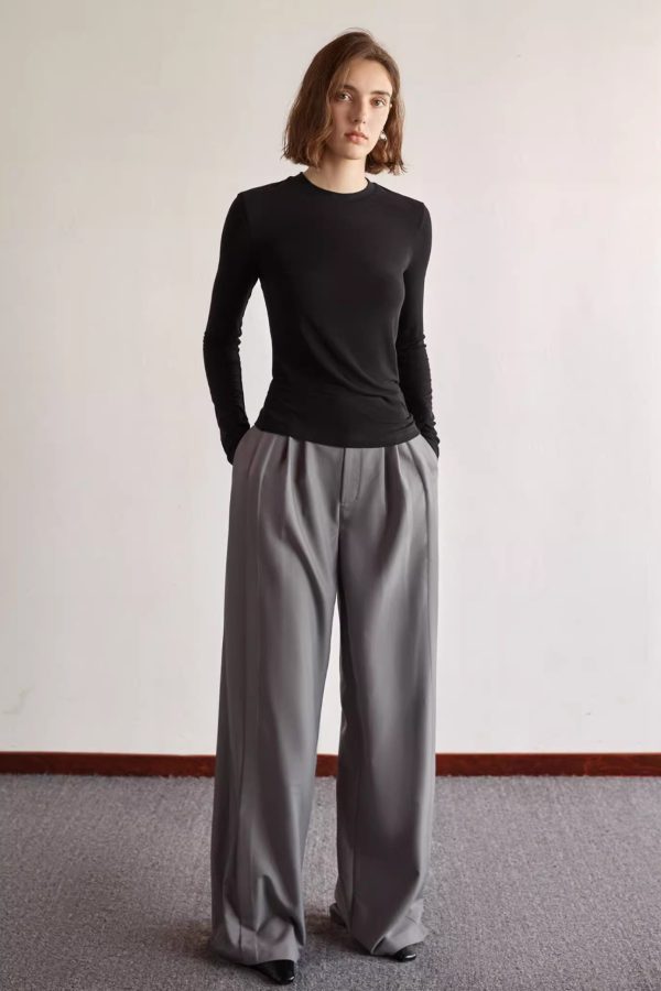 SAGGING WIDE LEG PANTS