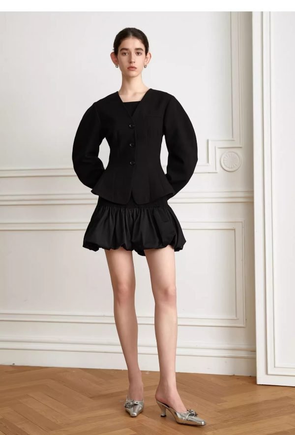V-NECK CASUAL SHORT JACKET - 图片 8