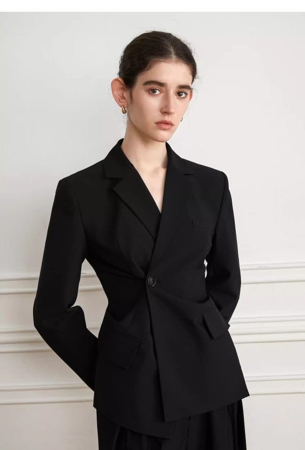 BLACK SLIM SUIT JACKET - 图片 9
