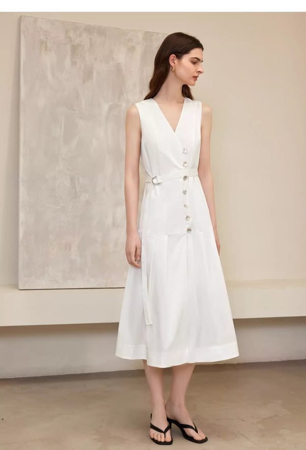 SLEEVELESS LACE UP DRESS - 图片 6