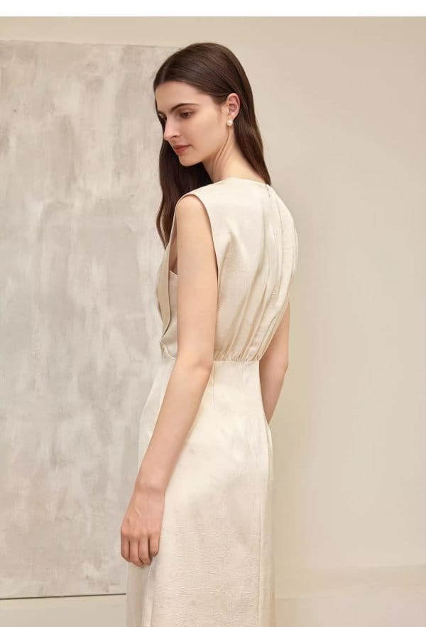 JACQUARD FRENCH DRESS - 图片 8