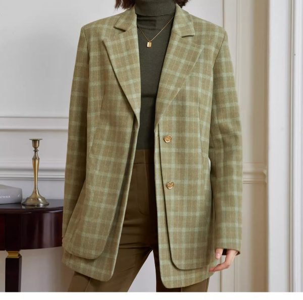 VINTAGE GREEN SUIT JACKET - 图片 6