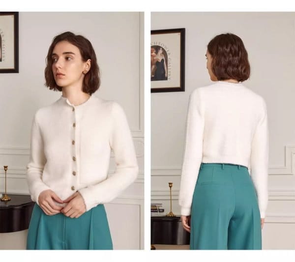IRREGULAR WHITE SWEATER - 图片 10
