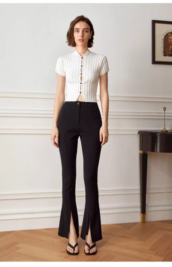 FLARED SUIT PANTS - 图片 8