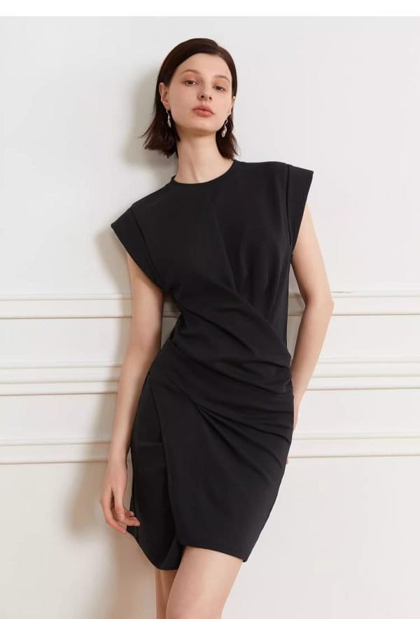 ROUND NECK DRESS - 图片 3