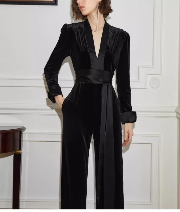 V-NECK JUMPSUIT - 图片 2