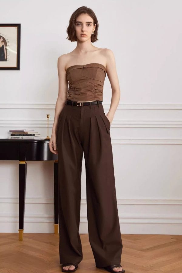 HIGH-WAISTED LOOSE PANTS
