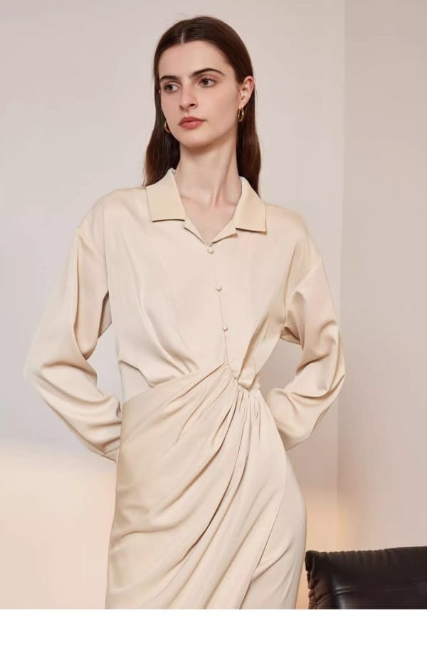 SHIRT DRESS LONG SLEEVED - 图片 4