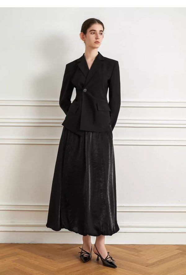 BLACK SLIM SUIT JACKET - 图片 3