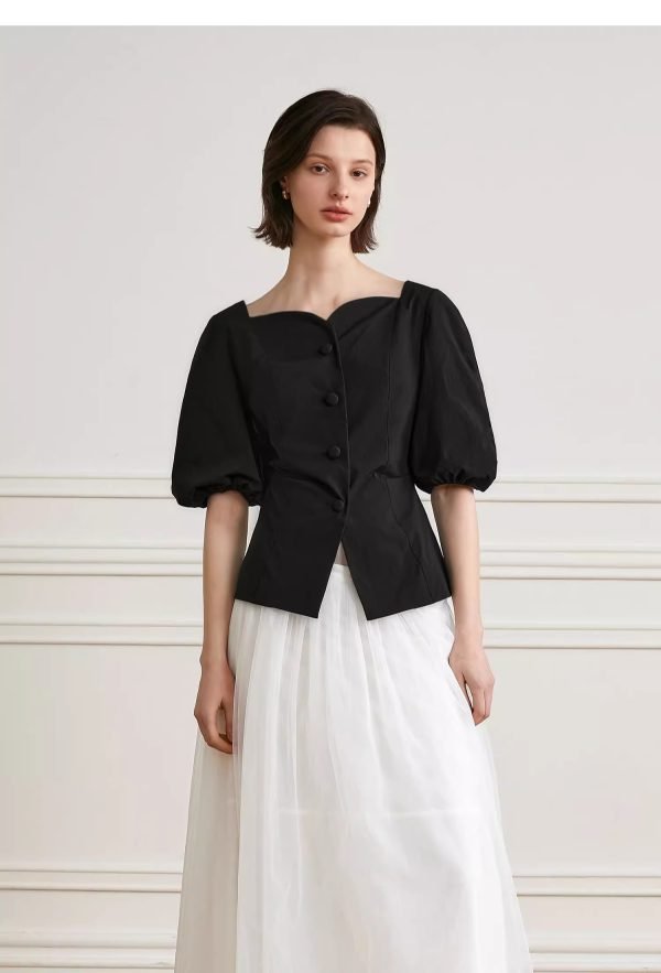 BUBBLE SLEEVE SHIRT - 图片 3