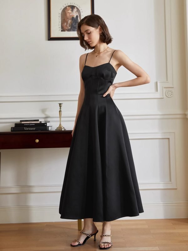 SATIN CAMISOLE DRESS - 图片 4