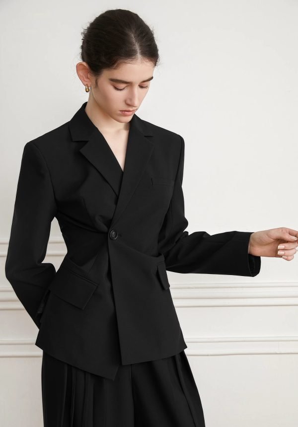 BLACK SLIM SUIT JACKET - 图片 4