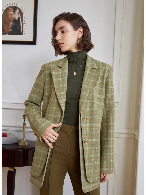 VINTAGE GREEN SUIT JACKET - 图片 3