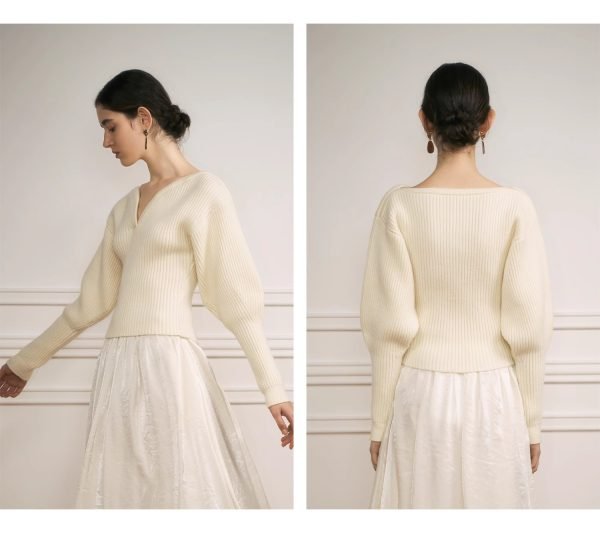V-NECK PULLOVER SWEATER - 图片 10