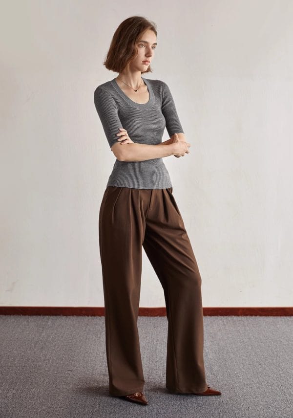 T-SHIRT KNITTED SWEATER - 图片 2