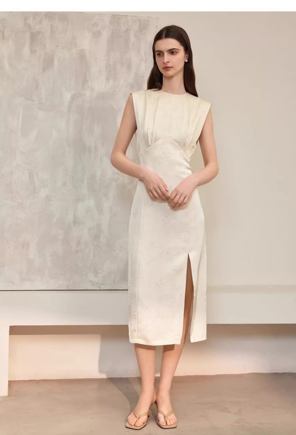 JACQUARD FRENCH DRESS - 图片 4