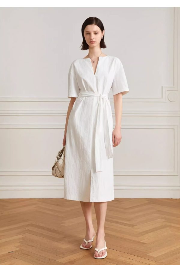 V-NECK STRAP DRESS - 图片 3