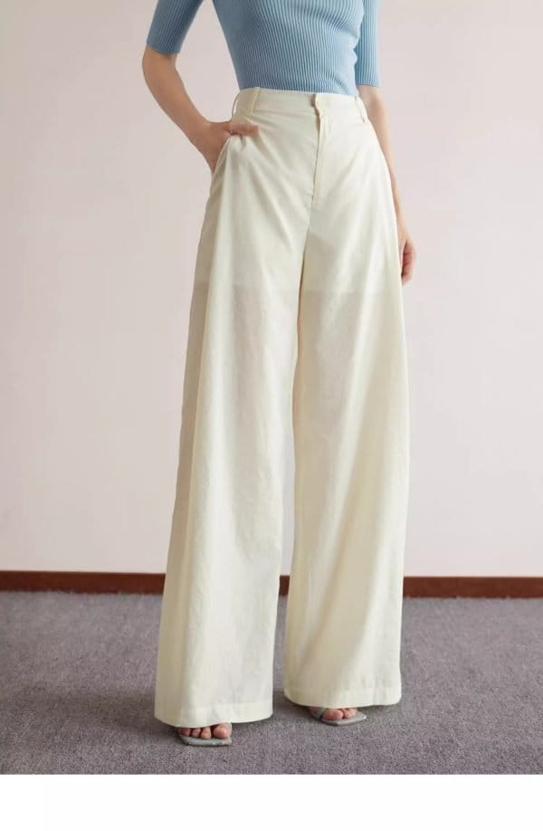 WIDE LEG CASUAL PANTS - 图片 6