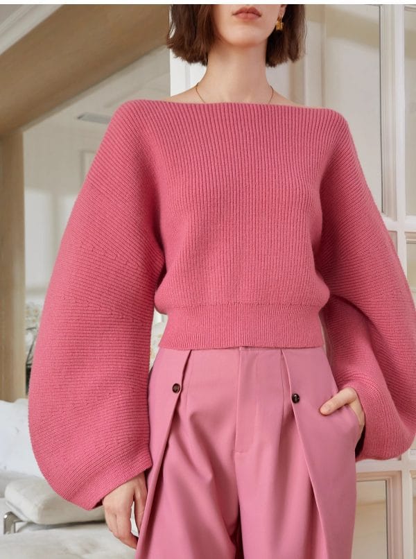 ONE-SHOULDER SWEATER - 图片 3