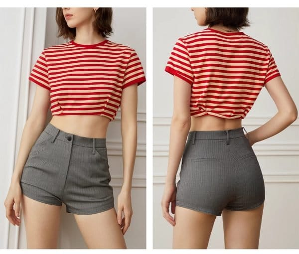 TIGHT HIGH-WAISTED SHORTS - 图片 3