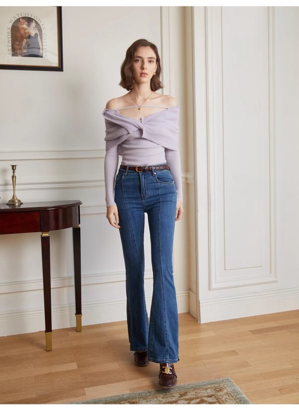SLIM-FITTING DENIM PANTS - 图片 4