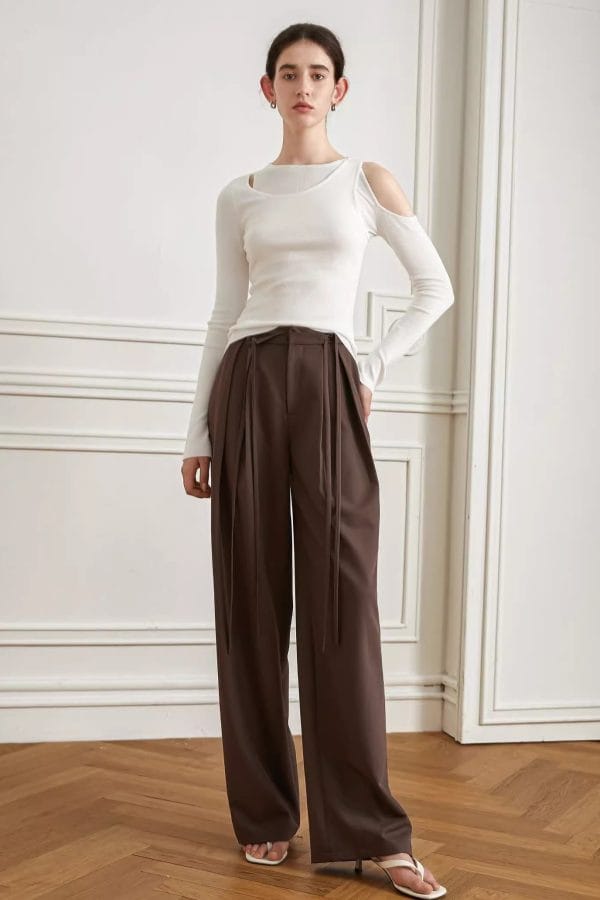 STRAIGHT LEG SUIT PANTS