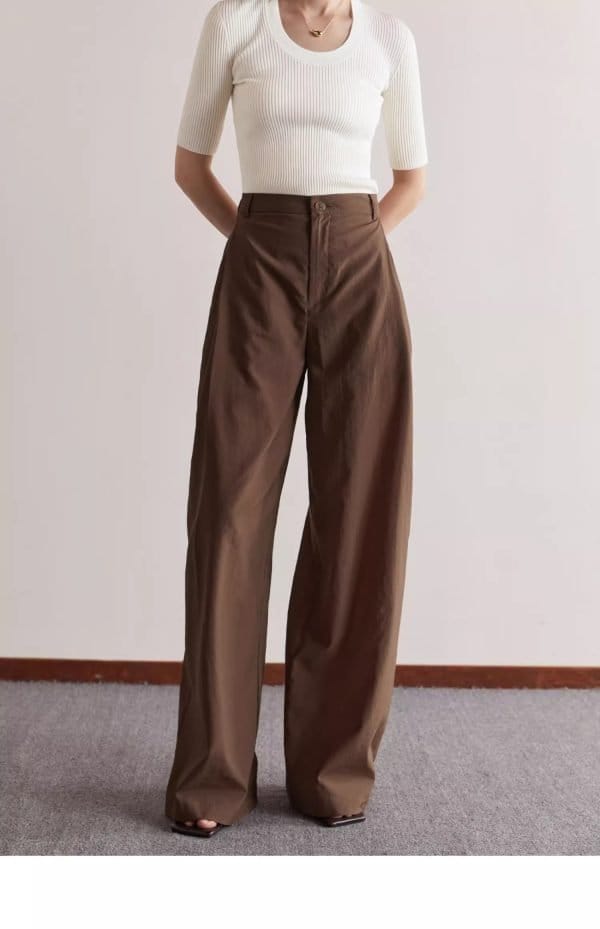 WIDE LEG CASUAL PANTS - 图片 8