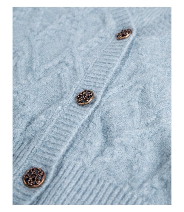 PUFF SLEEVE KNITTED TOP - 图片 4