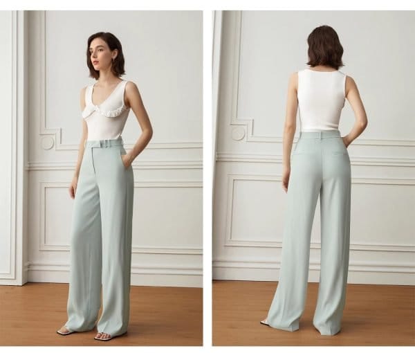 WIDE-LEG STRAIGHT PANTS - 图片 2