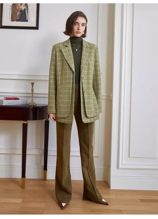 VINTAGE GREEN SUIT JACKET - 图片 4