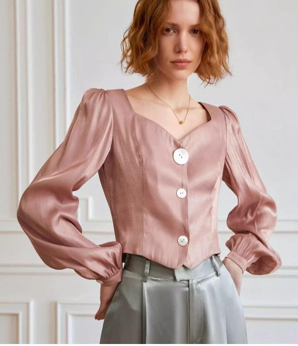 LANTERN SLEEVES SHIRT - 图片 5