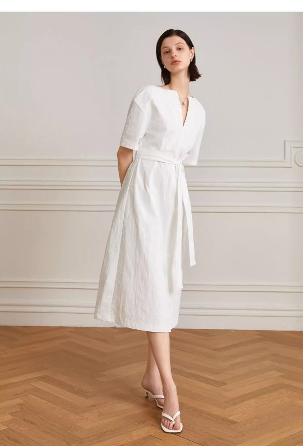 V-NECK STRAP DRESS - 图片 5