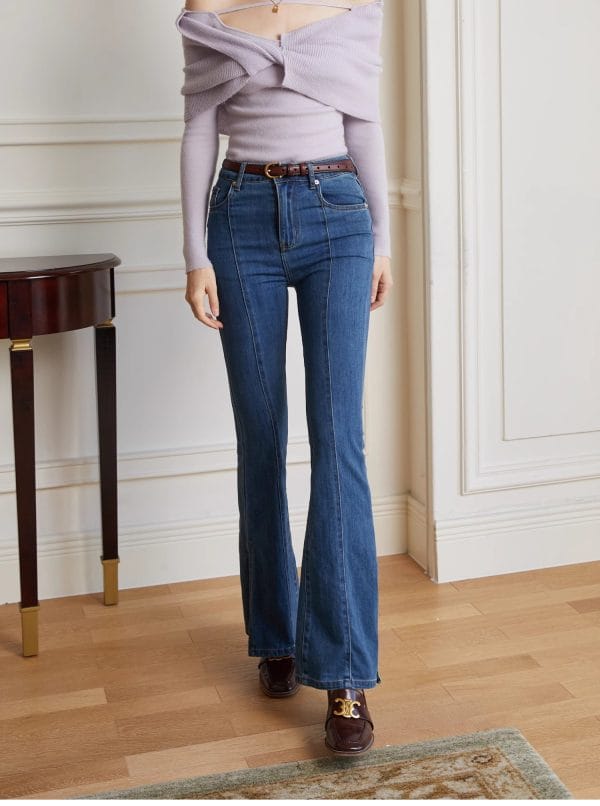 SLIM-FITTING DENIM PANTS - 图片 5