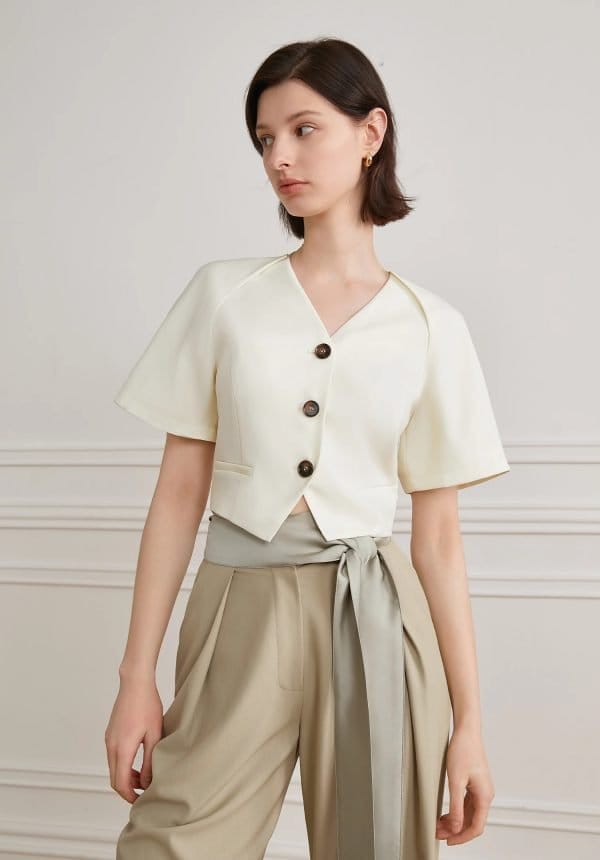 LACE UP WIDE LEG PANTS - 图片 7