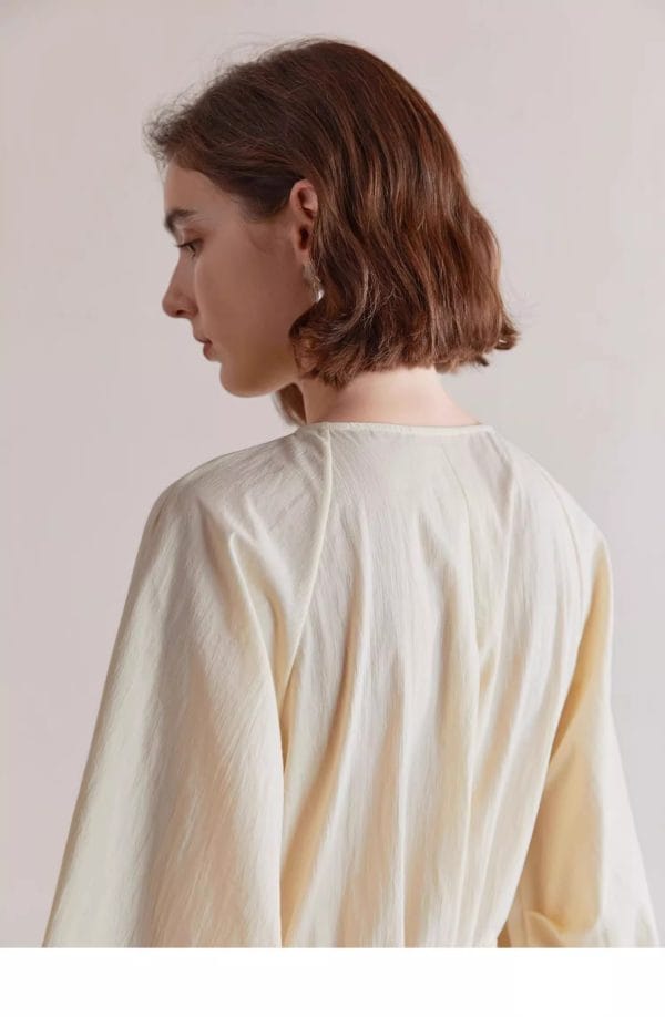 PLEATED SHIRT DRESS - 图片 8