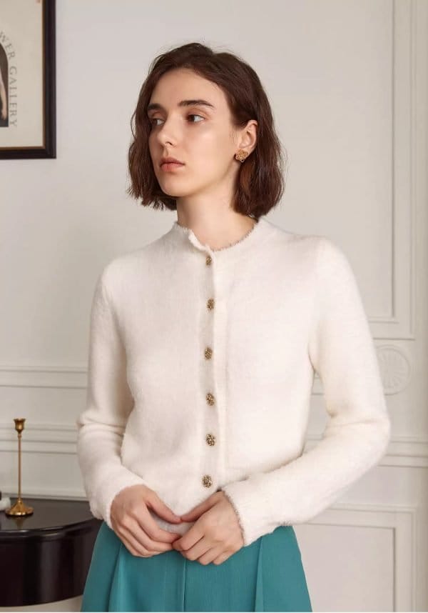 IRREGULAR WHITE SWEATER - 图片 5