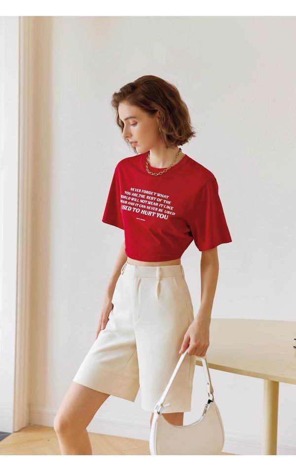 HIGH-WAISTED SLIM SHORT - 图片 8