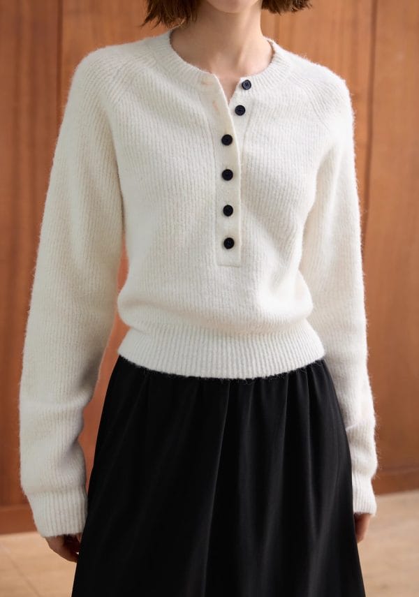 DESIGNED BUTTON SWEATER - 图片 11