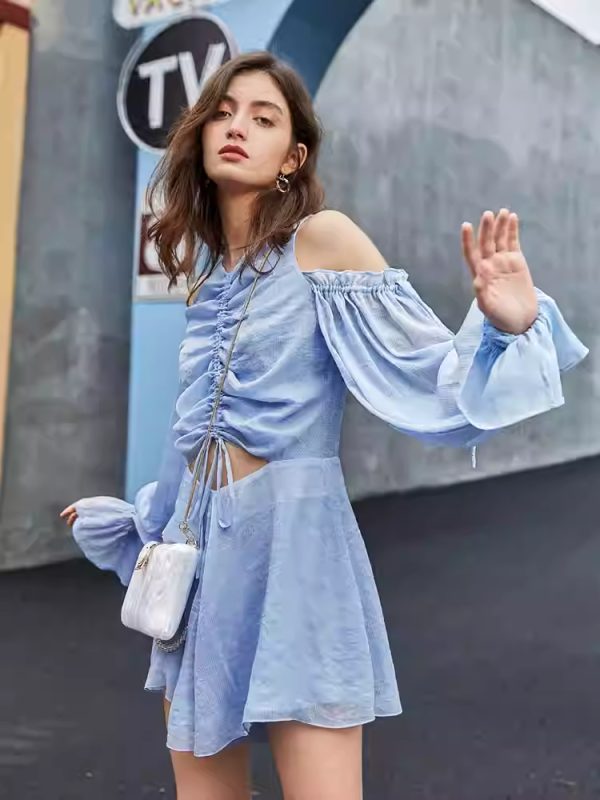 LANTERN SLEEVE JUMPSUIT - 图片 4