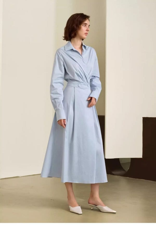 DRESS WITH LONG SLEEVES - 图片 7