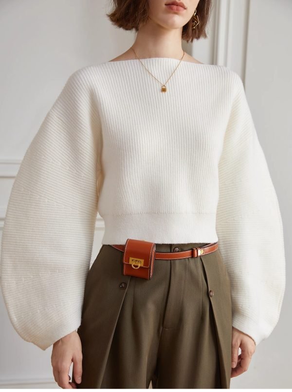 ONE-SHOULDER SWEATER - 图片 6