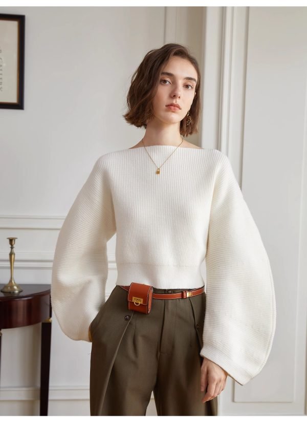 ONE-SHOULDER SWEATER - 图片 7