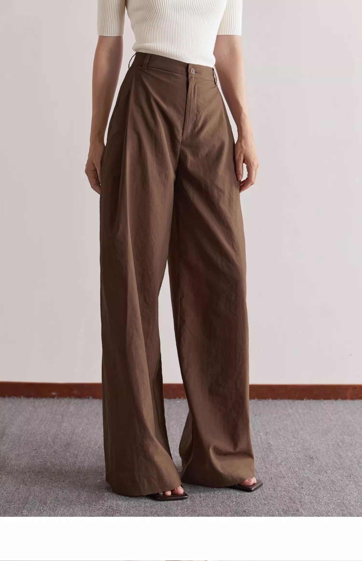 WIDE LEG CASUAL PANTS